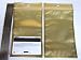 100 Gold/Silver 2 Tones Aluminum Foil Mylar 4x6.5" Ziplock Bag/Clear Front GA-1 US Seller Ship Fast