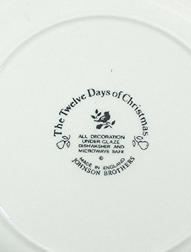 Twelve Days Of Christmas Salad Plate Eight Maids Milking #TOP1