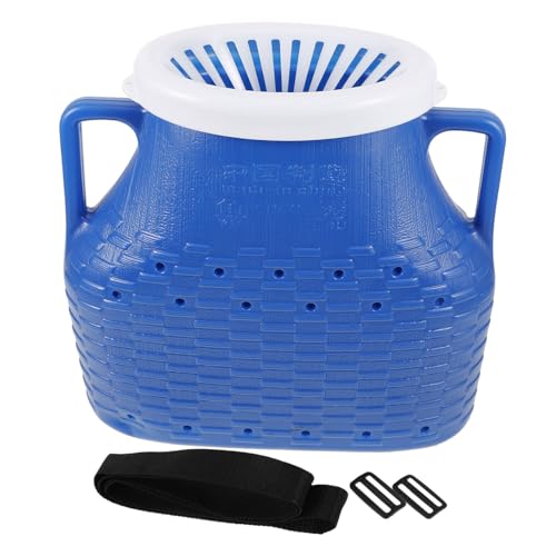 HONMEET Convenient Portable Fishing Bucket Sturdy Fish Container with Lid Design for Catching Shrimp and Crab Fishing Accessory for Outdoor Enthusiasts