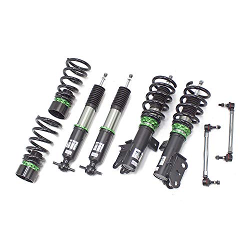Rev9 R9-HS2-107_1 compatible with Ford Fusion 2013-20 Hyper-Street II Coilover Kit w/ 32-Way Damping Force Adjustment Lowering Kit, 32 Damping Level Adjustment, Ride Height Adjustable
