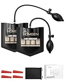 HOMGEN 2PCS Cuñas Inflables Aire Air Wedge Bolsa Aire Elevador Muebles Herramienta Nivelación Instalación Puertas Ventanas Cuña Inflable Profesional Ajuste Electrodomésticos Kit con Bomba y Cuñas