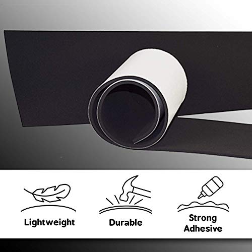 2 Pack Super Value 60" X 8" X 1/4" Large Xcel Neoprene Roll With Adhesive, Water And Weather Resistant, Neoprene Fabric Great For Diy Projects, Neoprene Foam Made In Usa #TOP4