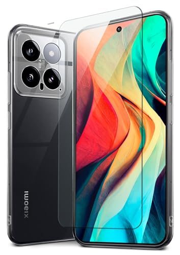 Coque silicone Xiaomi 14 transparente avec film protection