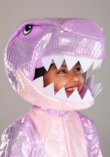 Disfraz de Dinosaurio T-Rex para Niñas Mediano miniatura 3