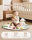 Promise Babe Spielbogen Baby aus Holz Baby Spielmatte Spielbogen Holz Gym 6 Interaktive Sensorik Spielzeug zur Motorik & Sinnesförderung Geeignet für Neugeborene (0–12+ Monate)
