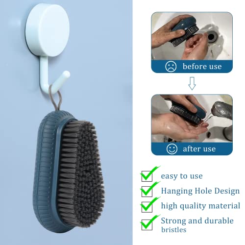 2 Pcs Nail Scrub Brush Durable Stiff Bristles Heavy Duty Large Nail Brush Fingernail Brush Nail Brush For Cleaning Fingernails Hand And Nail Cleaning Brush For Gardener Mechanics #TOP2