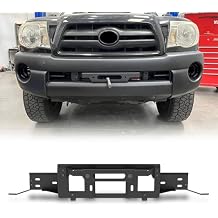 Front Hidden Winch Plate for 2005-2015 Toyota Tacoma with 9500 lbs Winch Capacity, Winch Mount Built with Heavy Duty Steel for Toyota Tacoma 05-15