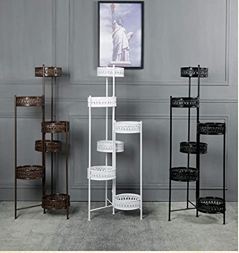 Tabouret à double usage et étagère de fleurs pliable pour intérieur gain de place