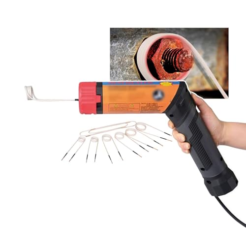 CNAOHGHN 1100W Magnetic Induction Heater Kit, Commercial Flameless Nut Heater Portable, Rotatable Handle, 8 Coils and Box, Overheat, Induction Heater Coils for Rusty Screw Removing