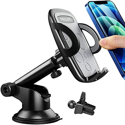 Amazon Co Jp Philips フィリップス 車載ホルダー 片手操作 一台両用 スマホホルダー 車 しゃさいホルダー 吸盤式 吹き出し口式 超強力吸盤 伸縮アーム 携帯スタンド 固定力max 取付簡単 スマホホルダー 全機種対応 携帯ホルダー Dlk 車 バイク