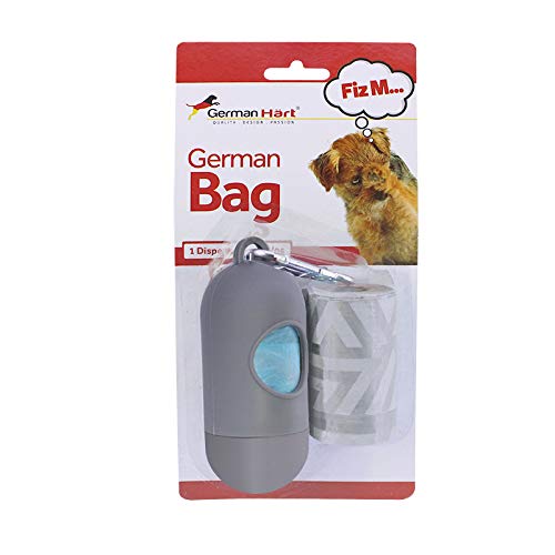 Dispenser de Cata-Caca Germanhart Cinza Triangulos Germanhart para Cães, Cinza