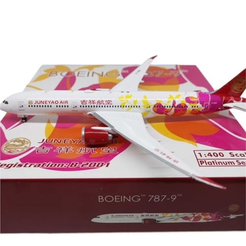 Modelo de avión Boeing 787-9 Juneyao Airlines escala 1:400 en metal terminado B-20D1