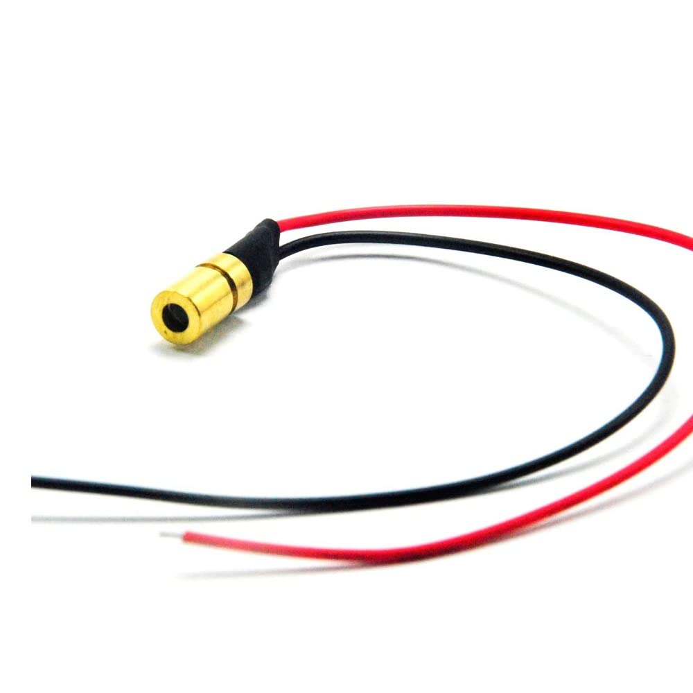850nm 5mW IR DOT Modulo diodo Laser a infrarossi IR Ottone LED 6x10mm (Color : 1pc)