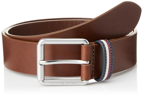 Tommy Hilfiger Herren Gürtel aus Leder, Braun (Tan), 105 cm – Ansicht 1