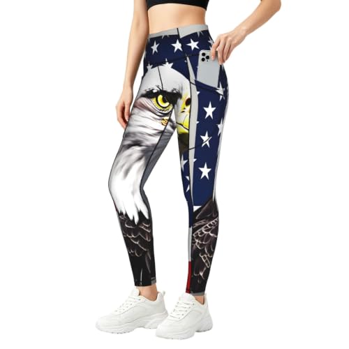 Pantalones de yoga para mujer elásticos que no se transparentan con bolsillos