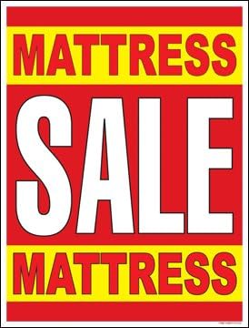 Furniture Mattress Sale Window Sale Sign Posters Retail Business Store Signs (P15-22 x 28)