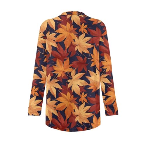 Image of Women's Lightweight Cardigans with Pockets Trendy Long Sleeve Open Front Cardigan Casual Tops Jackets Fall Oufits S-2XL