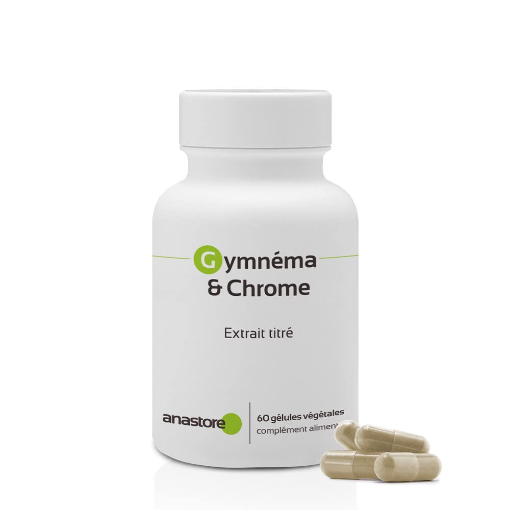 Gymnema & Chrome * 400 mg / 60 gélules * Titré à 100 mg en acide gymnémique *