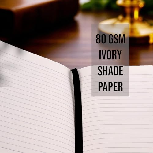 Image of Pragya Elite Collection A6 Classic Diary Notebook Canvas Finish Hard Cover 80 GSM Paper, 192 Pages Greyish Colour Pack of 2 (A6)