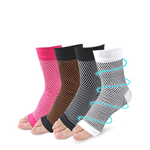 DOITOOL 3 Pares De Meias Respiráveis ​​De Uso Branco Protetores De Arco De Aquiles Para Esportes E P