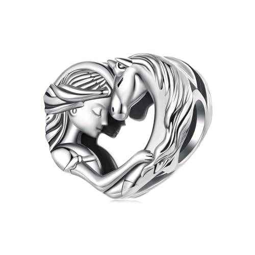 Charm de caballo para collar europeo y pulseras de eslabones mujer