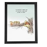 Classic Winnie the Pooh Inspirational Quote Wall Art Print | A.A. Milne Original Friendship Quote | Home Decor Digital Print Book quote | A3 A4 A5 Wood Effect Frames