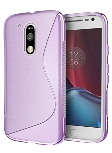 Moto G4 / G4 Plus Case, Cimo [Wave] Premium Slim Protective Cover for Motorola Moto G 4th Generation / Moto G Plus (2016) - Purple