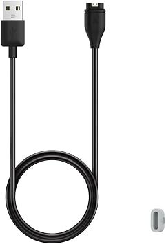 Charger for Garmin Venu, Venu 3/3S/2/2 Plus/2S/Sq 2/Sq, Replacement Charging Cable Cord with a Grey Dust Plug for Garmin Watch 1