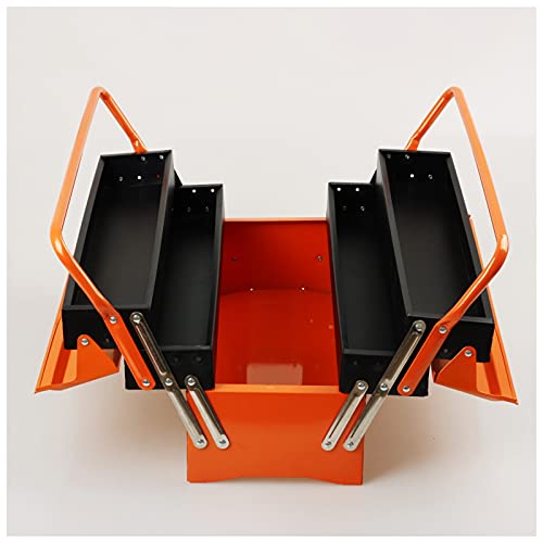 Boîte à outils pour électricien coffre de rangement pliable en fer