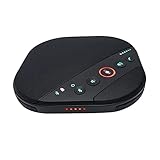 Escritorio Omni-Direccional Bluetooth Speakphone con conector de 3,5 mm con 2 micrófonos de extensión for computadoras Tabla portátil Top