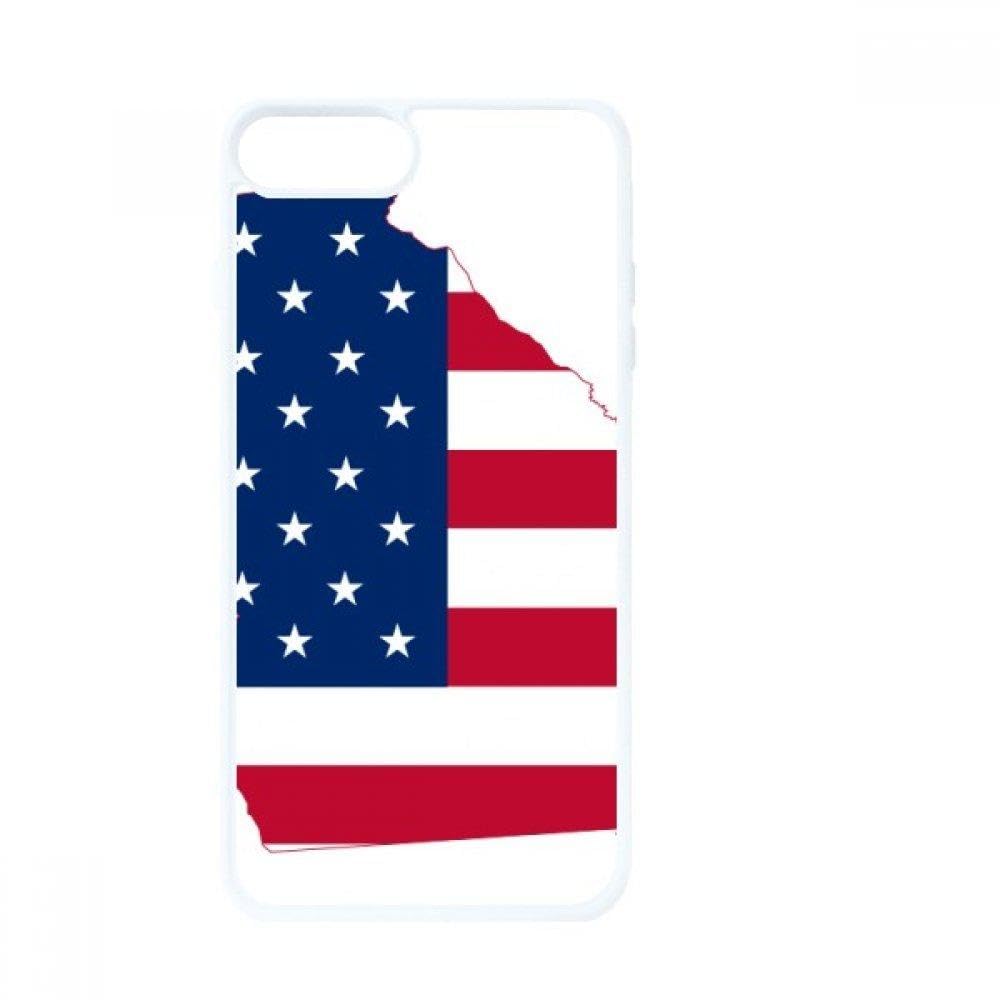 Coque iPhone SE 2 Anti Rayures Motif USA Blanc Ajustement Parfait - 4