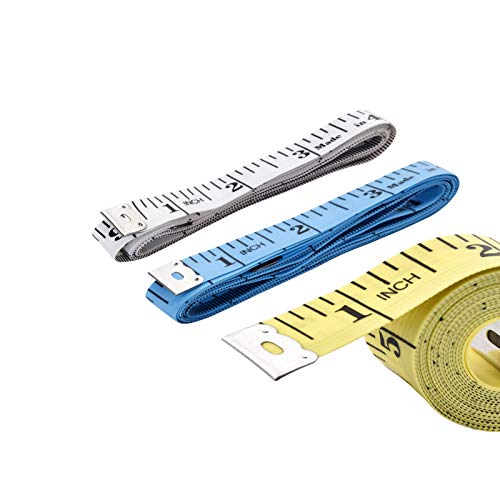 3 Pack Soft Measuring Tape, Tape Measure For Body Double Scale Measurement Tape For Sewing Flexible Ruler Body Tailor 60In/150Cm (3 - Pack) #TOP3