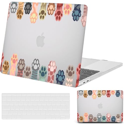 Coque MacBook Pro 15 Pouces A1990 Étui de Protection pour le Bureau et Voyages Motif Pattes