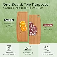 Keechee Dishwasher Safe Bamboo Cutting Board, Lightweight & Durable Wood Cutting Board, Reversible with Juice Groove, Easy to Store & Clean, Ideal Kitchen Gift for Home Cooks — image 4