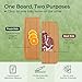 Keechee Dishwasher Safe Bamboo Cutting Board, Lightweight & Durable Wood Cutting Board, Reversible with Juice Groove, Easy to Store & Clean, Ideal Kitchen Gift for Home Cooks