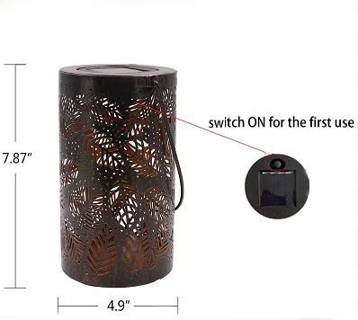 Solar-Lights-Outdoor-Lanterns-Hook-Lights-Cylinder-Metal-Hanging-Lamp-Inflatable-Waterproof-Decoration-Antique
