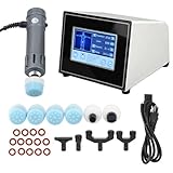 Extrakorporales Stoßwellentherapiegerät,2 IN 1 professionelles ED-Stoßwellentherapiegerät zur Schmerzlinderung bei Sportverletzungen, Muskelmassagegerät,Energie:10–250 MJ,Frequenz:1–16 Hz,A