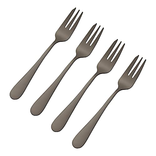 Viners Select Set of 4, 18/0 Stainless Steel Pastry Fork Set, Grey
