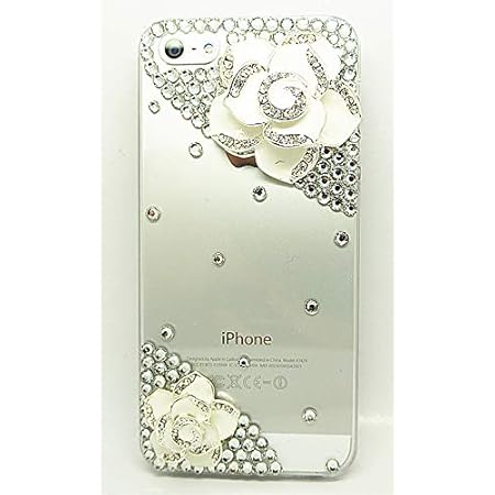 Amazon Co Jp Xperia 5 Xperia5 So 01m Sov41 スマホケース ケース ハードケース 花 白バラ シルバー デコ キラキラ ストーン ラインストーン クリア 携帯カバー ほぼ 全機種対応 ピカデリー 家電 カメラ