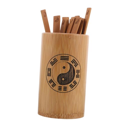 Palos de I Ching de Bambú RORPOIR para Decoración Zen y Meditación en Oficina