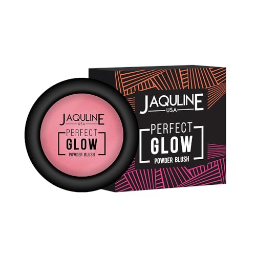 Image of JAQULINE USA Perfect Glow Powder Blush | Highly Pigmented, Soft & Lightweight Formula | Blends Effortlessly | Lasts All Day | Vegan & Paraben-Free | CALL ME BLUSH, 5g