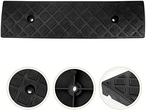 Heavy Duty Rubber Curb Ramp for Driveway - Long Threshold Ramp for Motorcycles, Wheelchairs, and Other Vehicles