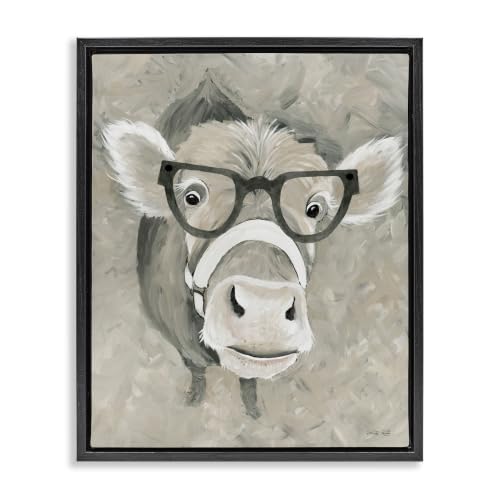 Farm Cattle Glasses Spectacles, 16 x 20 Inch Canvas in Floater Frame