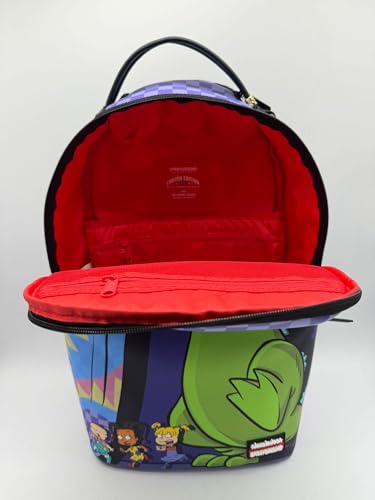 Sprayground Reptar Chase DLXSV Backpack, Multicolor, Unisex, PVC Material, Multiple Compartments, 18 x 11.5 x 6.5 inches3