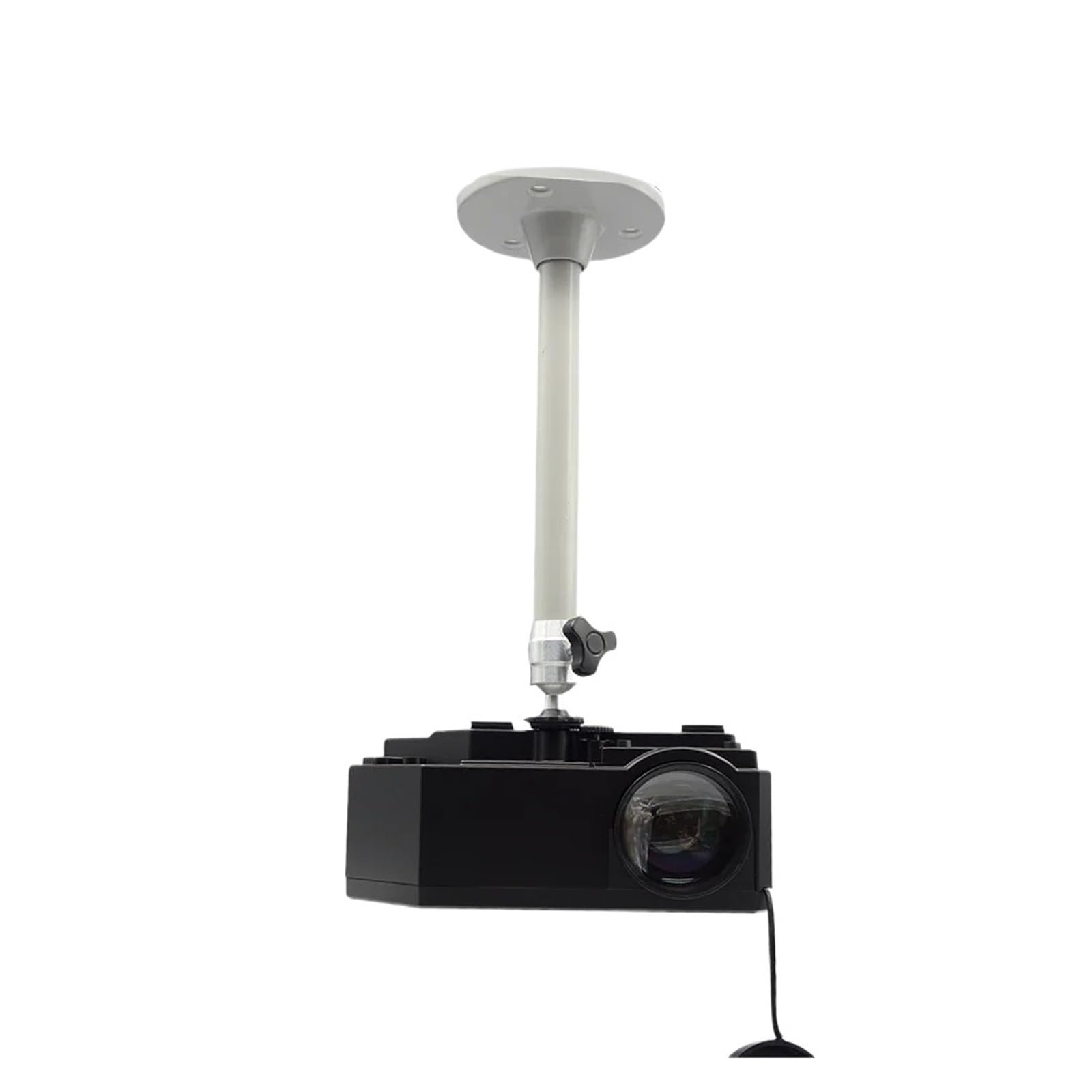 Soporte de proyector de 21 cm metálico con rosca de 1/4 para fijación en techo o pared