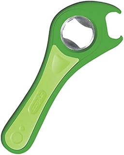 Zyliss E24225 5 Way Opener | Plastic/Stainless Steel | Green | Manual Handheld Opener for Tins/Cans/Bottles/Jars | Dishwasher Safe | 5 Year Guarantee