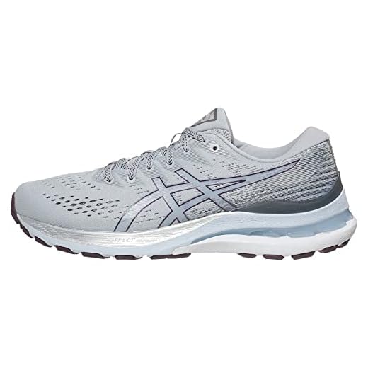 ASICS Women's Gel-Kayano 28 Running Shoes, 9, Piedmont Grey/DEEP Plum