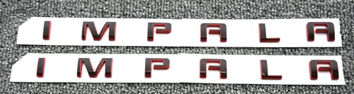 Emblemas de Impala Redline para puerta delantera, placa 3D compatible con modelos 2014 a 2020 4