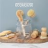 ECOHOUSE SUPPLY™ Bamboo Dish Brush Set – 6-Piece Natural Fiber Kitchen Brush Set with Loofah Sponges (No Bleach), Sisal & Palm Scrubbers – Non-Toxic, Eco-Friendly, Plastic-Free Dish Cleaning Brushes. #5