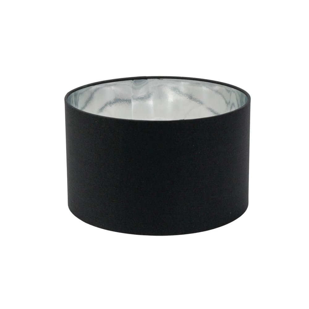 ValueLights | Reni Small Pendant Shade with Black & Chrome Inner | Shades, Home Décor & Improvement Essential | 250mm Shade Width